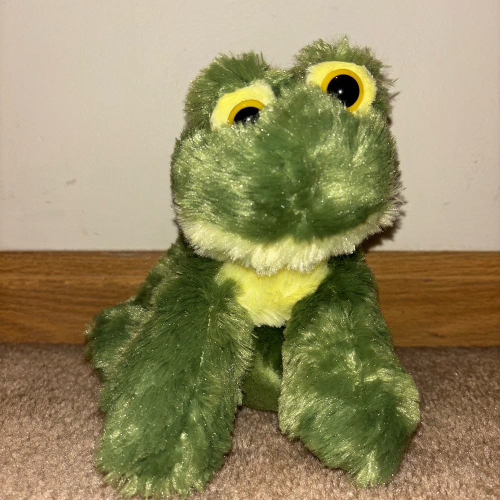 Plush Green Frog Toy